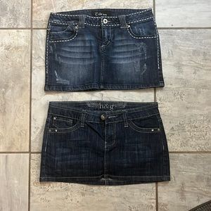 Juniors size medium deni mini skirt bundle